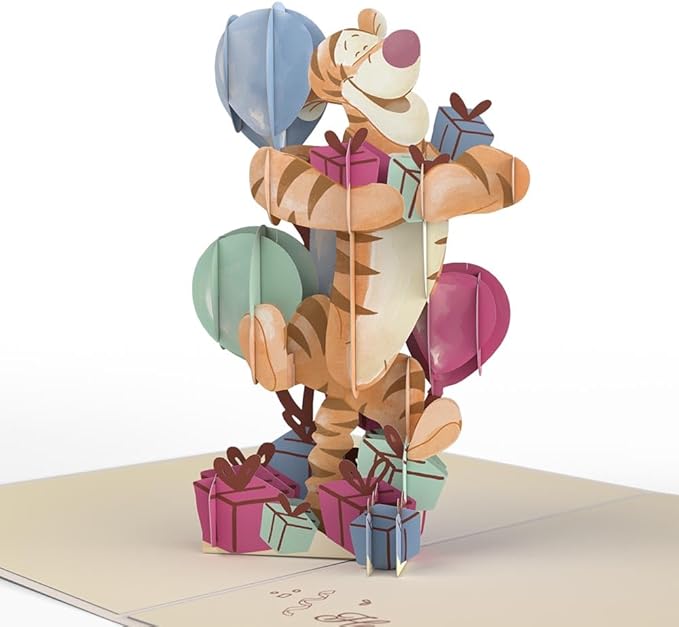 Lovepop Magical Disney Winnie the Pooh 3D Pop-Up Birthday Card - for Him, Her, Kids, Boys, Girls, Men, Women - 5" x 7" - Envelope Included