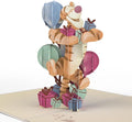 Lovepop Magical Disney Winnie the Pooh 3D Pop-Up Birthday Card - for Him, Her, Kids, Boys, Girls, Men, Women - 5" x 7" - Envelope Included