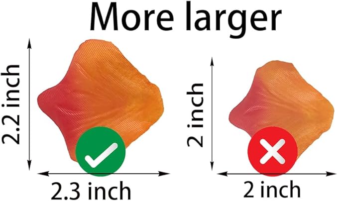 1500 Pcs Pre-Separated Artificial Gradient Orange Red Rose Petals, Sunset Flower Petals,Orange Flower Girl Petals for Weddings,Valentine Day,Party,Romantic Decoration