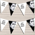 Elvis Presley Black & White Personalized Birthday Party Bunting - Hanging Party Decoration - Birthday Party Banner Garland | Decorative Party Supplies