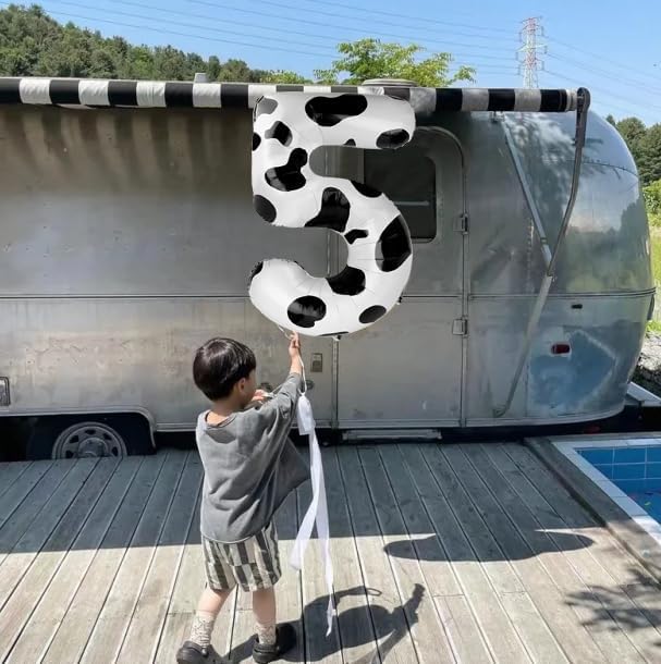2 Numbers Balloon 40 Inch White Black Two Balloon Number Birthday Decor, 2nd 12 21st Party Celebration Decorations Graduations Wedding Baby Shower