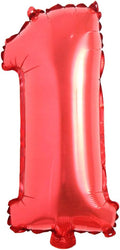 40 inch Red big size Number Letter alphabet Foil Helium Float Balloons Birthday Wedding Party Celebration decoration Air ball (40 INCH Red 1)