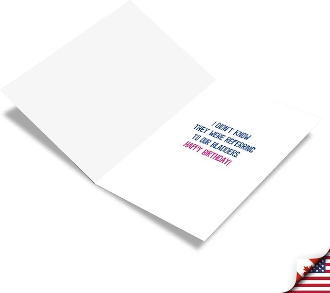 NobleWorks - 1 Hilarious Happy Birthday Card - Funny Retro Spouse Humor, Celebrate Birthdays - Life Gets Fuller C9568BDG