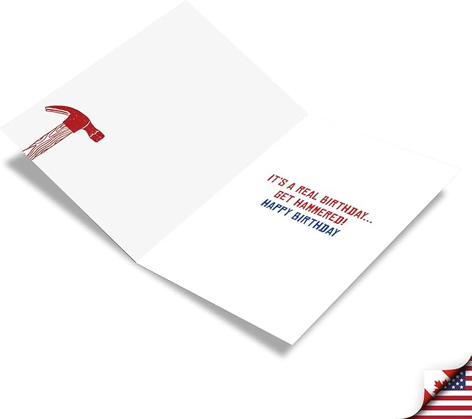 NobleWorks - Funny Happy Birthday Card with Envelope - Congrats Greeting Card, Birthday Fun - Not a Drill C7233BDG