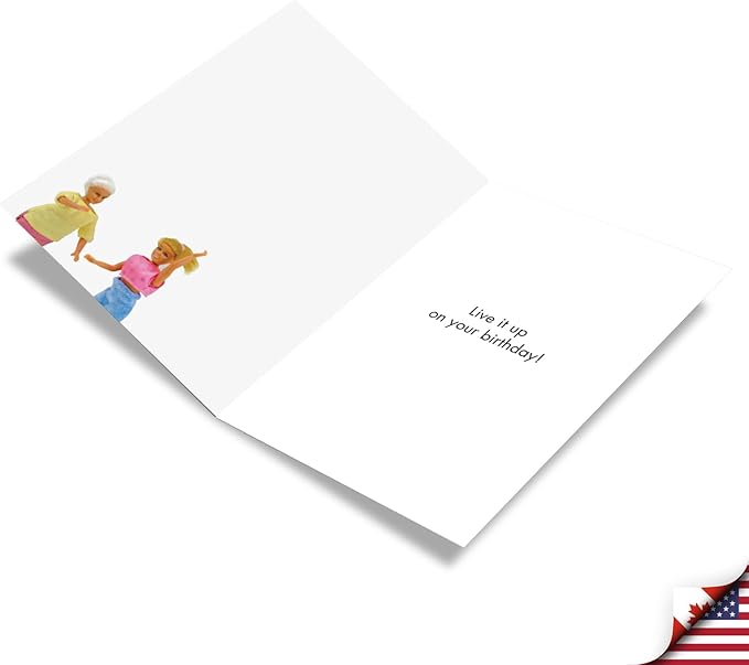 NobleWorks - 1 Funny Happy Birthday Notecard - Humor Greeting Card with Envelope - Pretend to Dance C3341BDG