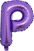 16 inch Purple Alphabet Letter and Number Balloons Set Package, Aluminum Hanging Foil Film Banner Mylar Balloon for Birthday Party Decoration Custom Word (A-Z, 0-9) (16 Inch Purple P)