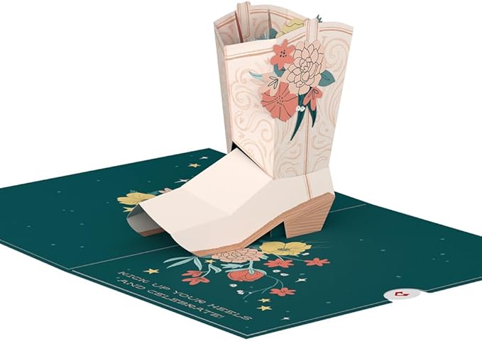 Lovepop Birthday Pop-Up Card for Her and Him - 3D Greeting Cards for Boys, Girls, Men, Women - Happy Birthday Cowgirl - 5" x 7" Card - Blank Note Card & Envelope Included