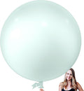 KALOR 36 Inch Giant Pastel Green Balloons, 6 Pack Large Round Pastel Green Latex Balloons for Anniversary, Birthday, Christmas, Wedding, Baby Shower Party Decorations