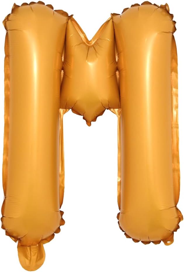 16" inch Single Orange Alphabet Letter Number Balloons Aluminum Hanging Foil Film Balloon Wedding Birthday Party Decoration Banner Air Mylar Balloons (16 Inch Orange M)