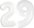40 Inch White Number 29 Digital Balloon,Jumbo Mylar Foil Helium Balloon for 29 Balloons for Birthday Party,Wedding Anniversary Party Decorations