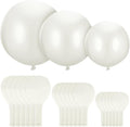 18 Pack 18/24 / 36 Inch Balloons Large Latex Giant Round Big Macaron Balloons for Wedding Birthday Party Baby Shower Decorations(White)
