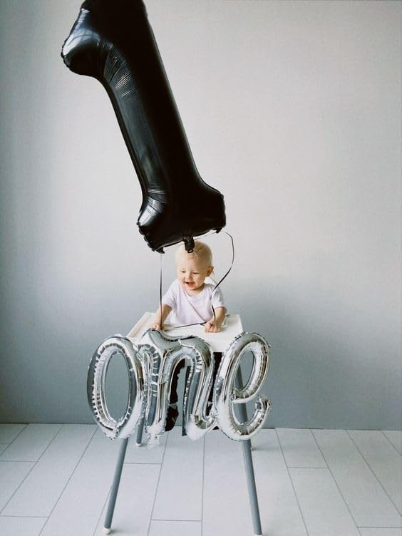 12 Balloon Number, Black Number 12th 21th Birthday Balloons 40 Inch, 12 or 21 Years Old Black Birthday Decorations for Boys Girls, 12th Anniversary Decorations