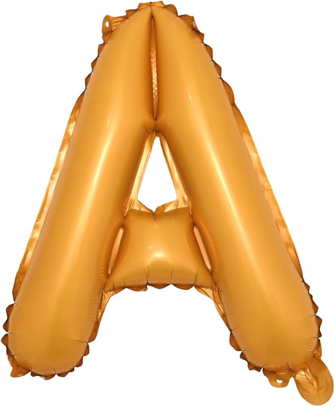 16" inch Single Orange Alphabet Letter Number Balloons Aluminum Hanging Foil Film Balloon Wedding Birthday Party Decoration Banner Air Mylar Balloons (16 Inch Orange A)