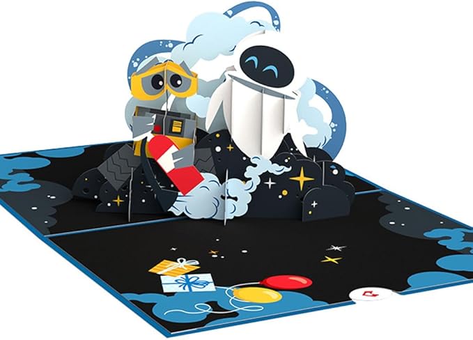 Lovepop Disney and Pixar’s WALL•E Birthday Card, Hope your birthday is out of this world, Premium pop-up