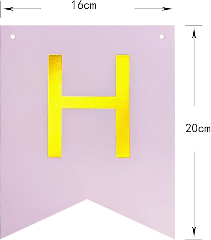 Letjolt Macarone Happy Birthday Banner Party Signs Colorful Funny Supplies Garland for Girls Birthday Party Indoor Decorations Nursery Hanging Decorations 13 Pcs