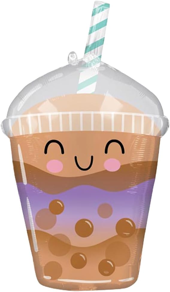 Boba Tea 29” Foil Party Balloon | Ideal for Birthday, Tea Party or Grand Opening Events