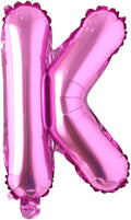 16" inch Single Rose Red Alphabet Letter number Balloons Aluminum Hanging Foil Film Balloon Wedding Birthday party decoration banner Air Mylar Balloons (16 inch Rose Red K)