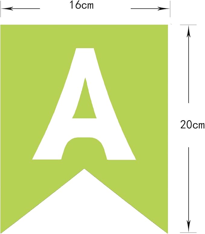 Green Happy Birthday Banner - Hanging Backdrop Sign with White Letters, Happy Birthday Sign Bunting Decorations for Women men Kids Baby Shower Party Supplies (13pcs)