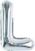 TONIFUL 40 Inch Large Silver Letter L Balloons, Foil Mylar Big Letter Balloons for 2026 New Year Eve Graduation Wedding Baby Shower Birthday Party Anniversary Supplies Decorations
