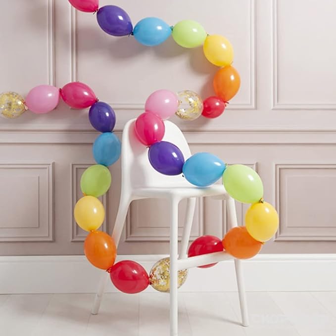 Link Balloons Purple 6 Inch 12 Inch Latex Quick Linkale Balloon 160 Pcs for Birthday, Halloween, Christmas, Party Festival Decorations
