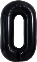 TONIFUL 40 Inch Large Black O Letter Balloon - Jumbo Helium Foil Mylar Big Alphabet for 2026 New Year Eve Graduation Wedding Baby Shower Birthday Party Anniversary Supplies Decorations