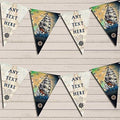 Nautical Vintage Pirate Ship Sea Personalized Birthday Party Bunting - Hanging Party Decoration - Birthday Party Banner Garland | Decorative Party Supplies