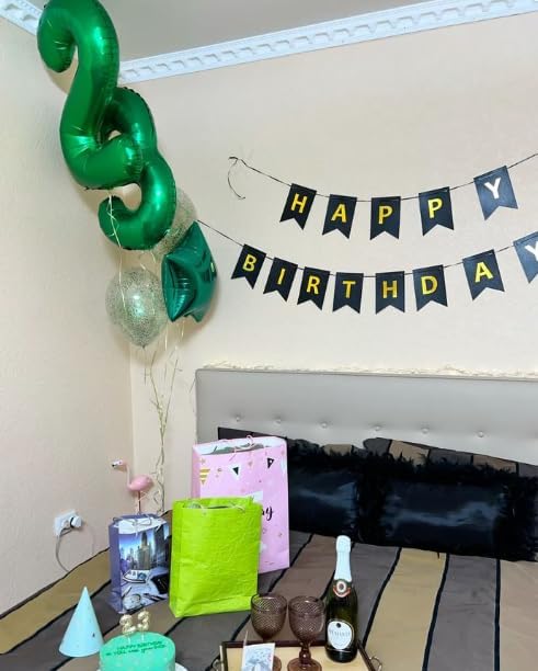 Green Number 1 Balloon 40 inch, Number 1 Birthday Balloon for Boy Girl, Green Foil One Balloon for 1st 10 11 12 16 18 Birthday Party, Anniversary Celebration Number Balloons Decorations