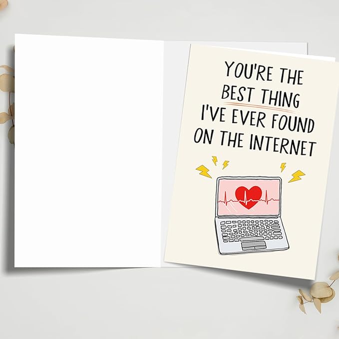Romantic Valentines Card for Boyfriend,Funny Birthday Cards for Men Husband, Boyfriend Birthday Card, Funny Anniversary Card
