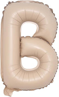 16 inch Caramel Foil Letter Alphabet number Balloon Happy Birthday Party Balloons Wedding Decoration Kids Toys Baby Shower Air Balloon (16 inch Caramel B)