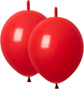 Link Balloons Red 6 Inch Latex Quick Linkale Balloon 160 Pcs for Birthday, Halloween, Christmas, Party Festival Decorations