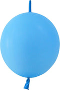 IN-JOOYAA 6 Inch Blue Latex Link Balloon 100 Pcs Quick Linkable Balloon for Party Decoration