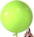 KALOR 36 Inch Giant Sage Green Balloons, 6 Pack Large Round Sage Green Latex Balloons for Anniversary, Birthday, Christmas, Wedding, Baby Shower Party Decorations