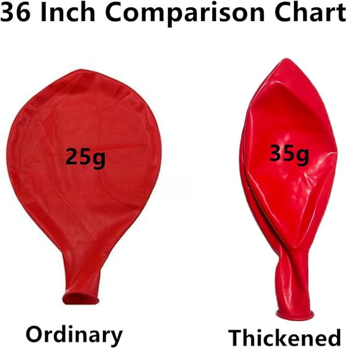40 Pcs Giant Balloons 36 Inch Latex Large Assorted Color Bulk Balloon 20 Kinds Colors for Birthday Wedding Carnival Anniversary Party Decorations