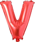 40 inch Red big size Number Letter alphabet Foil Helium Float Balloons Birthday Wedding Party Celebration decoration Air ball (40 INCH Red V)
