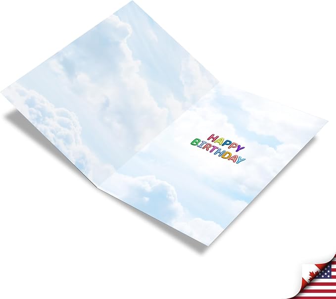 NobleWorks - Milestone Birthday Greeting Card with Envelope (4.63 x 6.75 Inch) - Inflated Messages -102 (Not Actual Balloons) C2770MBG