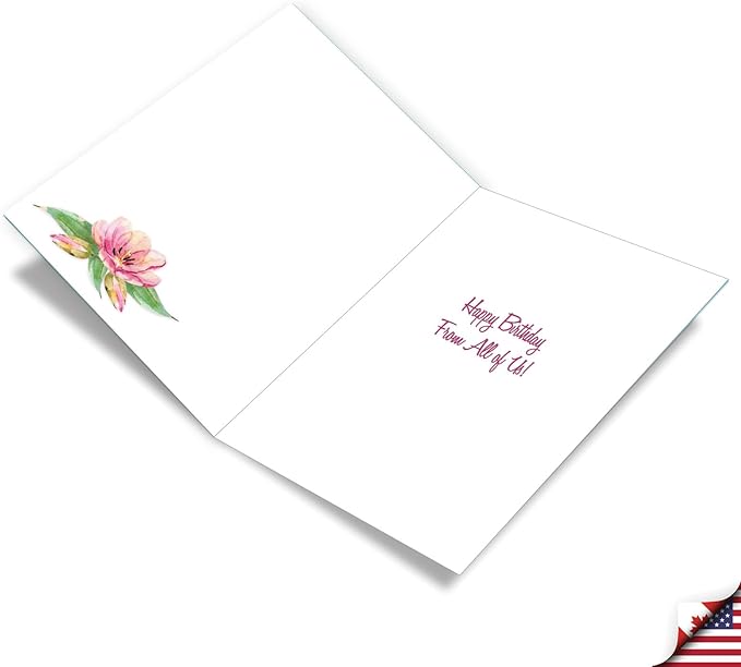 NobleWorks Jumbo 101th Milestone Birthday Greeting Card From Us 8.5 x 11 Inch with Envelope (1 Pack) Big, Jumbo Number Cake 101 J10111MBG-US