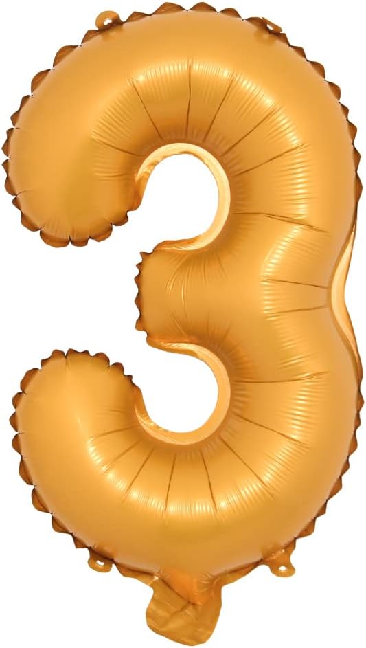 16" inch Single Orange Alphabet Letter Number Balloons Aluminum Hanging Foil Film Balloon Wedding Birthday Party Decoration Banner Air Mylar Balloons (16 Inch Orange 3)