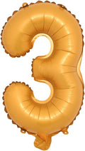 16" inch Single Orange Alphabet Letter Number Balloons Aluminum Hanging Foil Film Balloon Wedding Birthday Party Decoration Banner Air Mylar Balloons (16 Inch Orange 3)