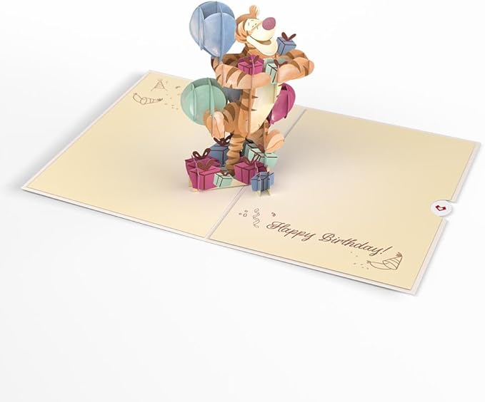 Lovepop Magical Disney Winnie the Pooh 3D Pop-Up Birthday Card - for Him, Her, Kids, Boys, Girls, Men, Women - 5" x 7" - Envelope Included