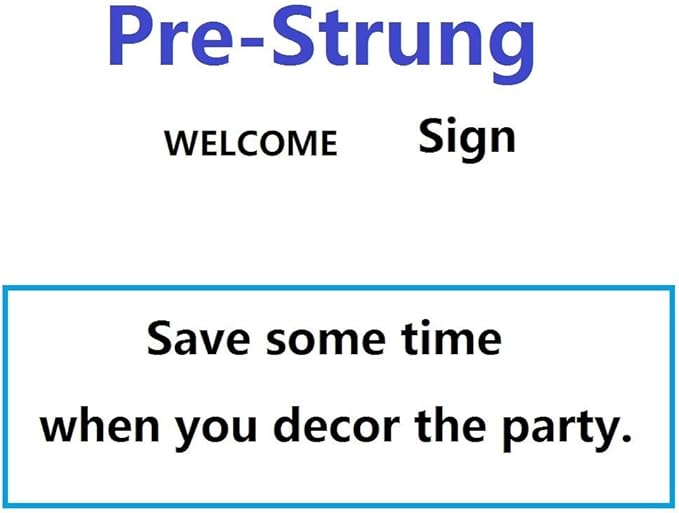 Pre-Strung Holographic Welcome Banner Decorations Sign, Iridescent Hanging Bunting String Flag Garland for Welcome Baby Shower, Deployment Homecoming, Family Reunion, Military Homecoming Party