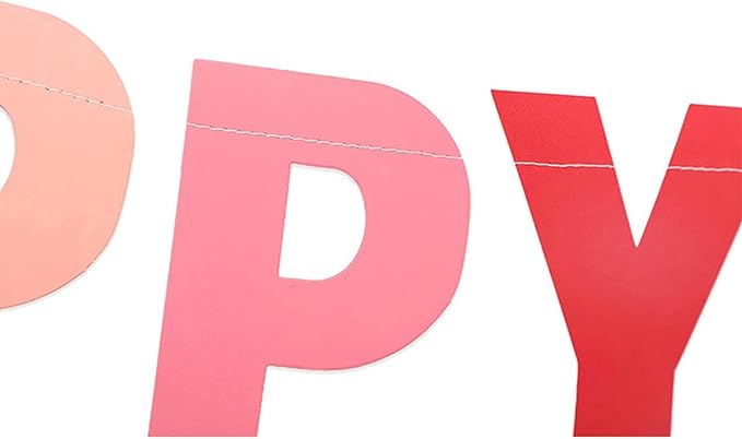 MEETINGU Happy Birthday Banner, Personalized Colorful Gradient Letters Banner, Rainbow Birthday Party Circle Dots Hanging Decorations for Kids Baby Adults Birthday Decorations Party Supplies