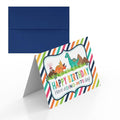 Have a DINO-MITE Day Dinosaur Themed Birthday Pun Themed Single (1) All Occasion Blank Birthday Card To Send To Friends & Family, 4"x 6" (when folded) Fill In Greeting Note Card by AmandaCreation