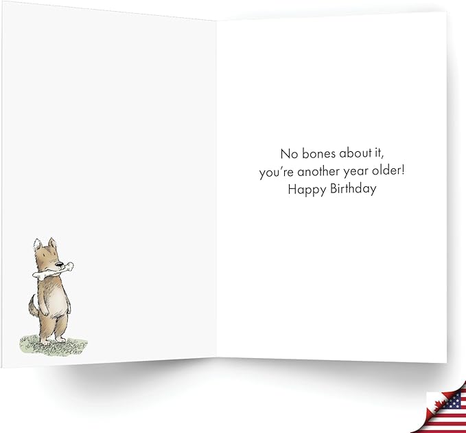 NobleWorks Funny Birthday Greeting Card with 5 x 7 Inch Envelope (1 Card) Bday Dog Party C11078BDG