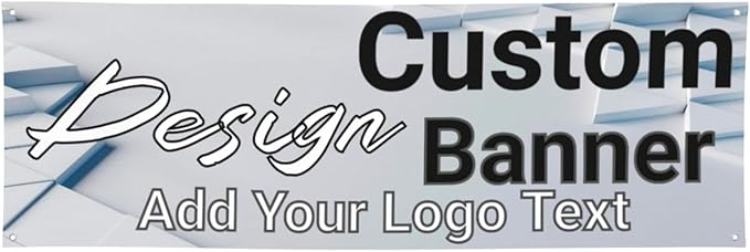 Custom Banners Personalized Banner Signs Design Your Own for Party Birthday Graduation Wedding Event Decoration 24×71 Inches