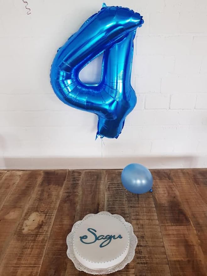 Navy Blue Number 14 Balloon 40 inch, 14 Number Balloons, 14th Navy Blue Birthday Decorations, 14 Year Old Girls Boys Blue Party Supplies