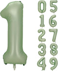 Number 1 Balloon, Large number balloons 40 inch Decor, 1st Birthday Party Decorations, Sage Green