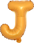 16" inch Single Orange Alphabet Letter Number Balloons Aluminum Hanging Foil Film Balloon Wedding Birthday Party Decoration Banner Air Mylar Balloons (16 Inch Orange J)