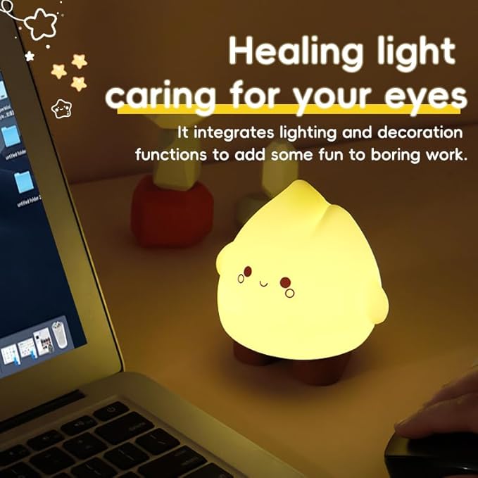 Bonfire Night Light, Flame Night Light, USB Charging Cute Flame Light, The Best Gift for Boys and Girls Bedroom Decoration Camping Trip