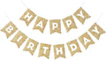 ZHENGYE Happy Birthday Banner - Gold Birthday Banner Theme Party Decorations for Kids
