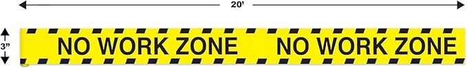 No Work Zone Party Tape Party Accessory (1 count) (1/Pkg)